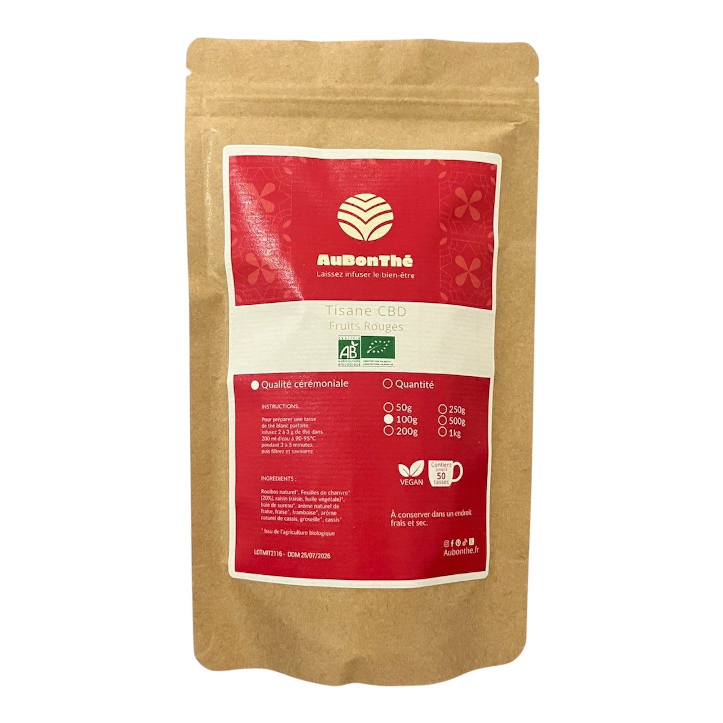 Tisane CBD Vrac Fruits rouges